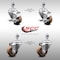 Service Caster 3 Inch SS High Temp Glass Filled Nylon 12mm Threaded Stem Caster Brake, 2PK SCC-SSTS20S314-GFNSHT-M1215-2-TLB-2 - alternate 1
